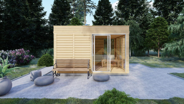 Modern Sauna William, 3×4, 12 m²
