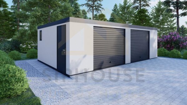 Double Prefab Garage Helstonas, 38 m²