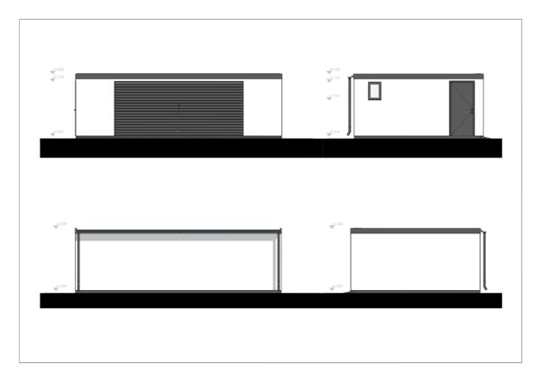 Prefab Garage Kit Tregarne, 38 m²