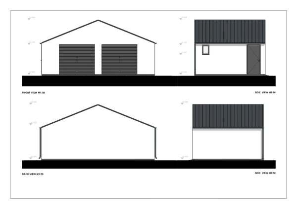 Prefab Garage Kit Varfell, 38 m²