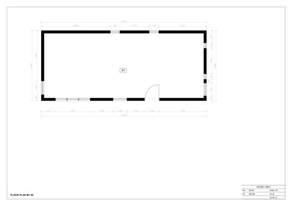 Prefabricated House Elagabalus (SIP insulated) 53 m²