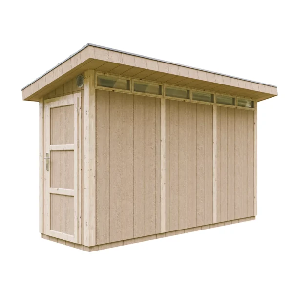 Luxury wooden tool shed SH584 – 118 x 368 cm – 4 m2