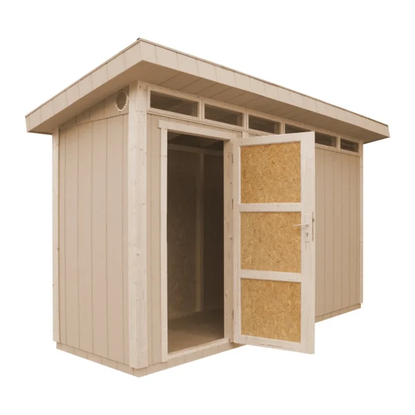 Luxury wooden tool shed SH584 – 118 x 368 cm – 4 m2