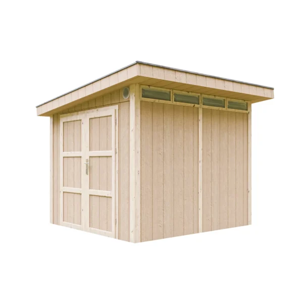 Luxury wooden tool shed without floor SH588 – 236 x 250 cm – 6 m2