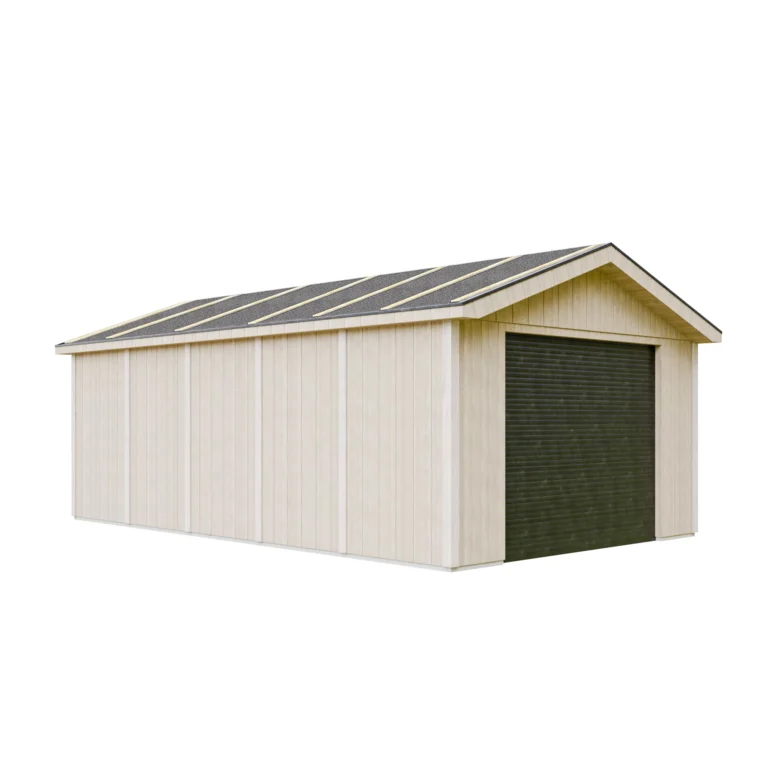 Luxury wooden garage SH507 – 354 x 604cm – 21 m2