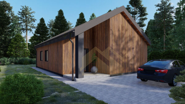 Timber Frame House Gambell, 8.7×10.7, 93 M²