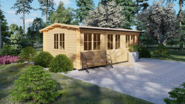 Wooden Garden Room Fredrikstad, 24 m²
