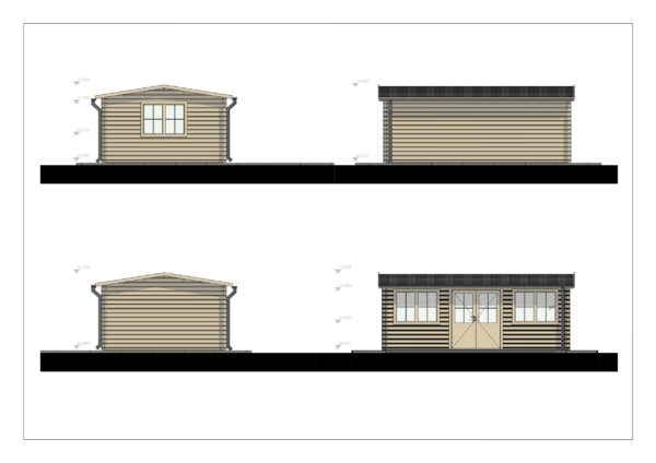Wooden Garden Room Fredrikstad, 24 m²
