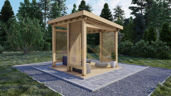 Wooden Gazebo Kiana, 3×3, 9 M²