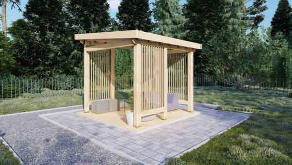 Wooden Gazebo Kiana, 3×3, 9 M²