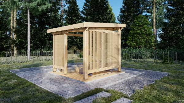 Wooden Gazebo Kiana, 3×3, 9 M²