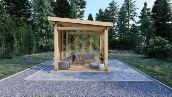 Wooden Gazebo Kiana, 3×3, 9 M²