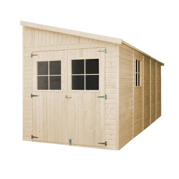 Wooden garden house SH574 – 205 x 493 cm – 10 m2