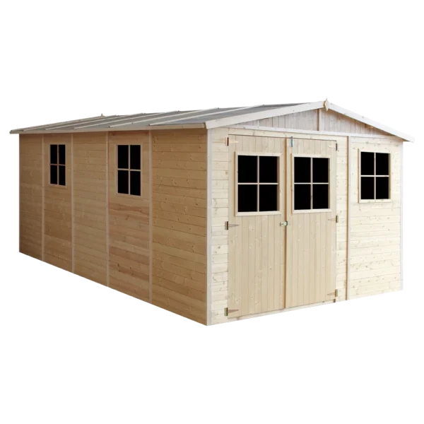 Garden shed in wood with floor SH592 – 303 x 493 cm – 15 m2