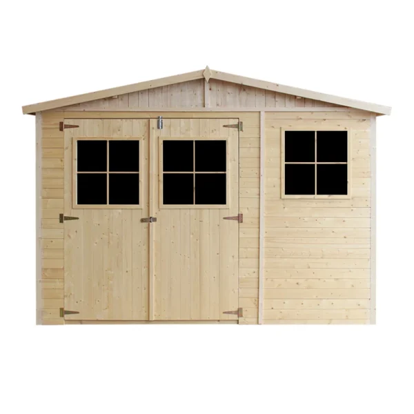 Garden shed in wood with floor SH592 – 303 x 493 cm – 15 m2