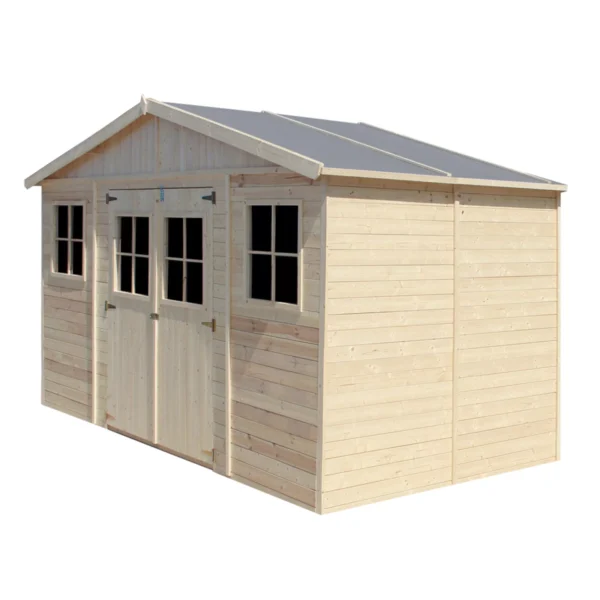 Garden house with floor SH563 – 401 x 199 cm – 8 m2