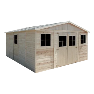 Garden shed in wood with floor SH591- 401 x 493 cm – 20 m2