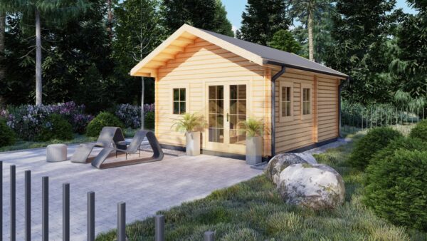 Wooden Summer House 44mm Olympias, 34 M²