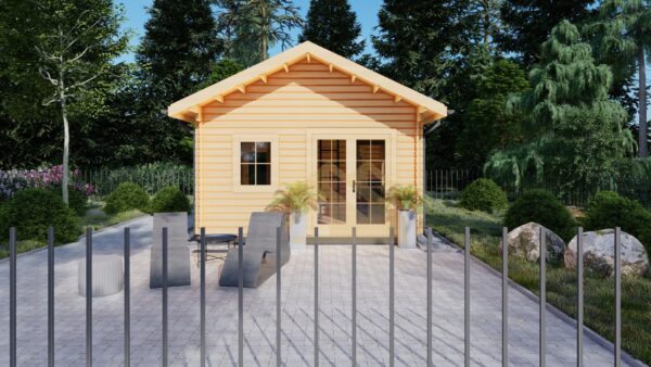 Wooden Summer House 44mm Olympias, 34 M²