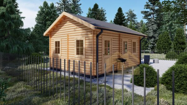 Wooden Summer House 44mm Olympias, 34 M²