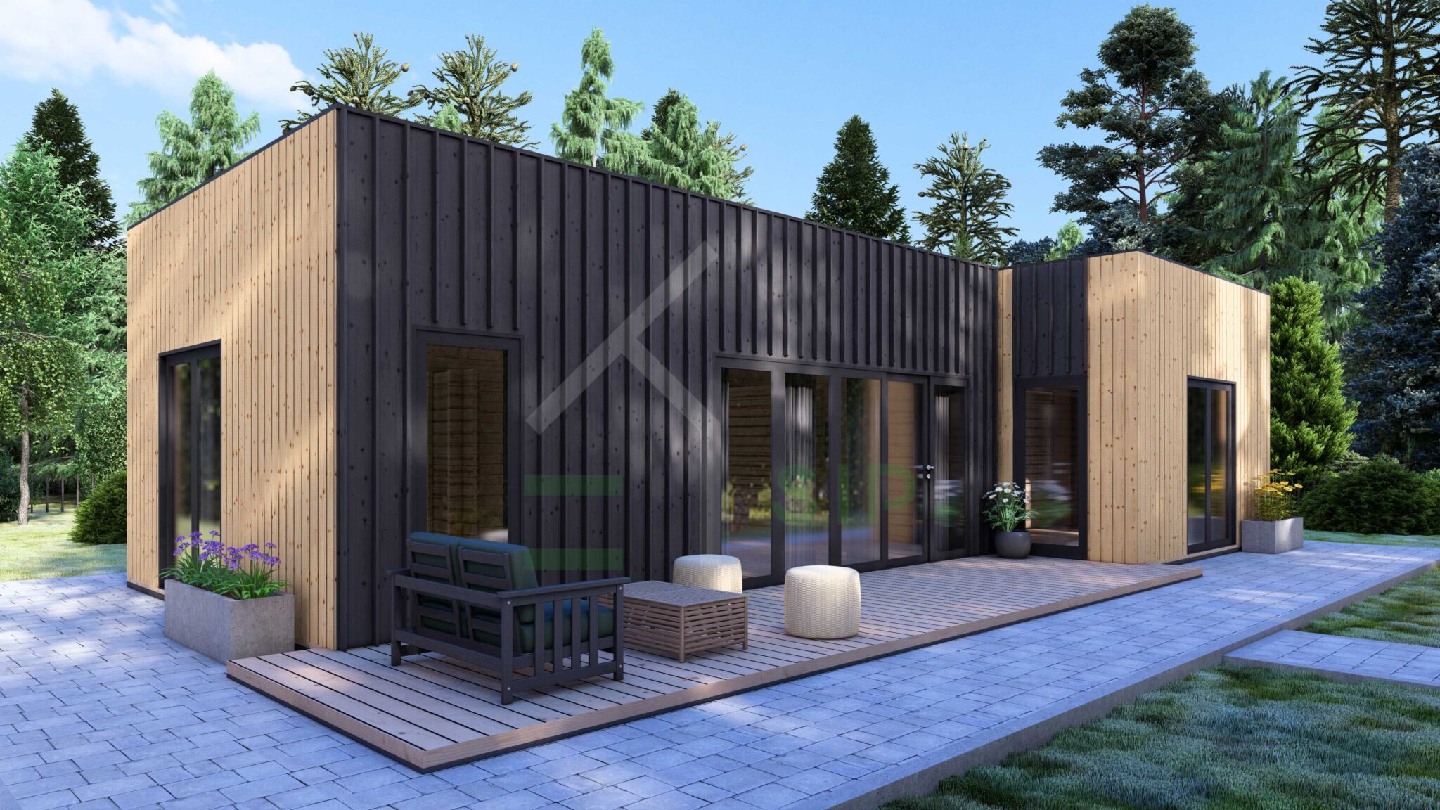 Granny Annexe Noud (44 mm + cladding), 50m² - siphouse