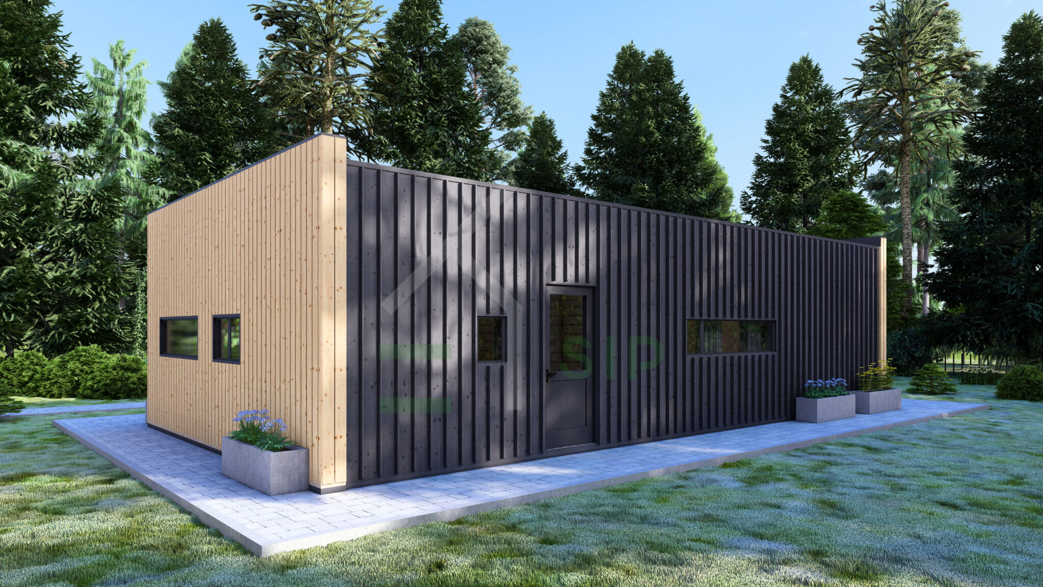 Granny Annexe Noud (44 mm + cladding), 50m² - siphouse