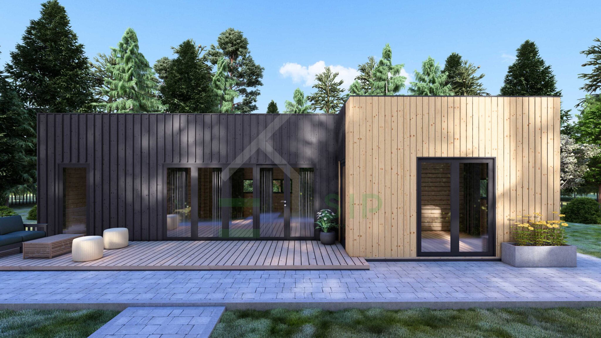 Granny Annexe Noud (44 mm + cladding), 50m² - siphouse